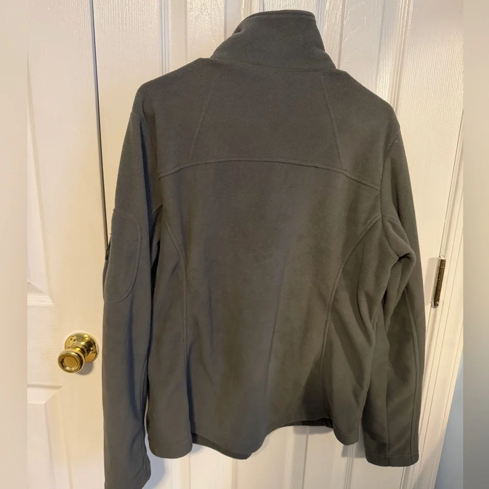 Columbia Men's Large Grey Polyester Long Sleeve Full Zip‎ Jacket - Picture 2 of 4